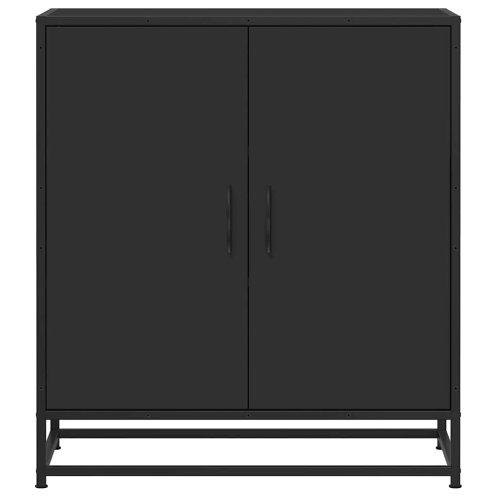 VidaXL Dressoir 68x35x76 cm bewerkt hout en metaal zwart