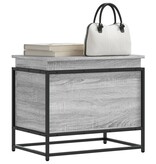 vidaXL Opbergbox met deksel 60x40x51,5 cm bewerkt hout grijs sonoma