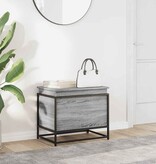 vidaXL Opbergbox met deksel 60x40x51,5 cm bewerkt hout grijs sonoma