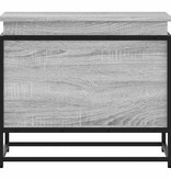 vidaXL Opbergbox met deksel 60x40x51,5 cm bewerkt hout grijs sonoma