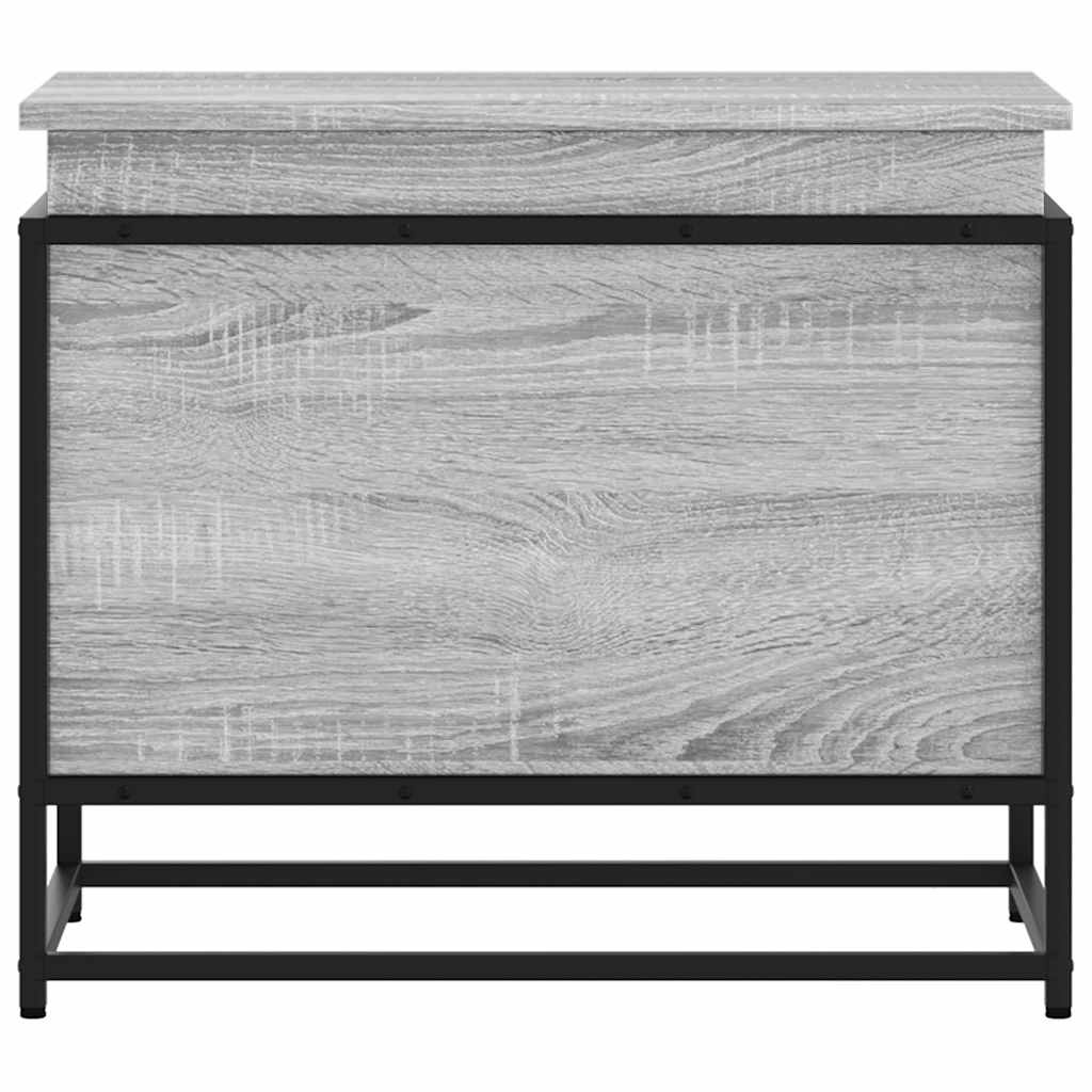 vidaXL Opbergbox met deksel 60x40x51,5 cm bewerkt hout grijs sonoma