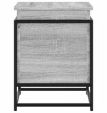 vidaXL Opbergbox met deksel 60x40x51,5 cm bewerkt hout grijs sonoma