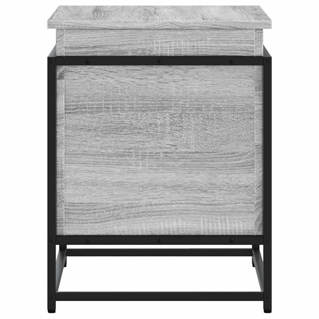vidaXL Opbergbox met deksel 60x40x51,5 cm bewerkt hout grijs sonoma
