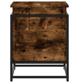 vidaXL Opbergbox met deksel 60x40x51,5 cm bewerkt hout gerookt eiken