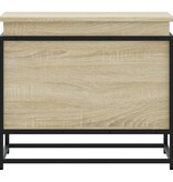 vidaXL Opbergbox met deksel 60x40x51,5 cm bewerkt hout sonoma eiken