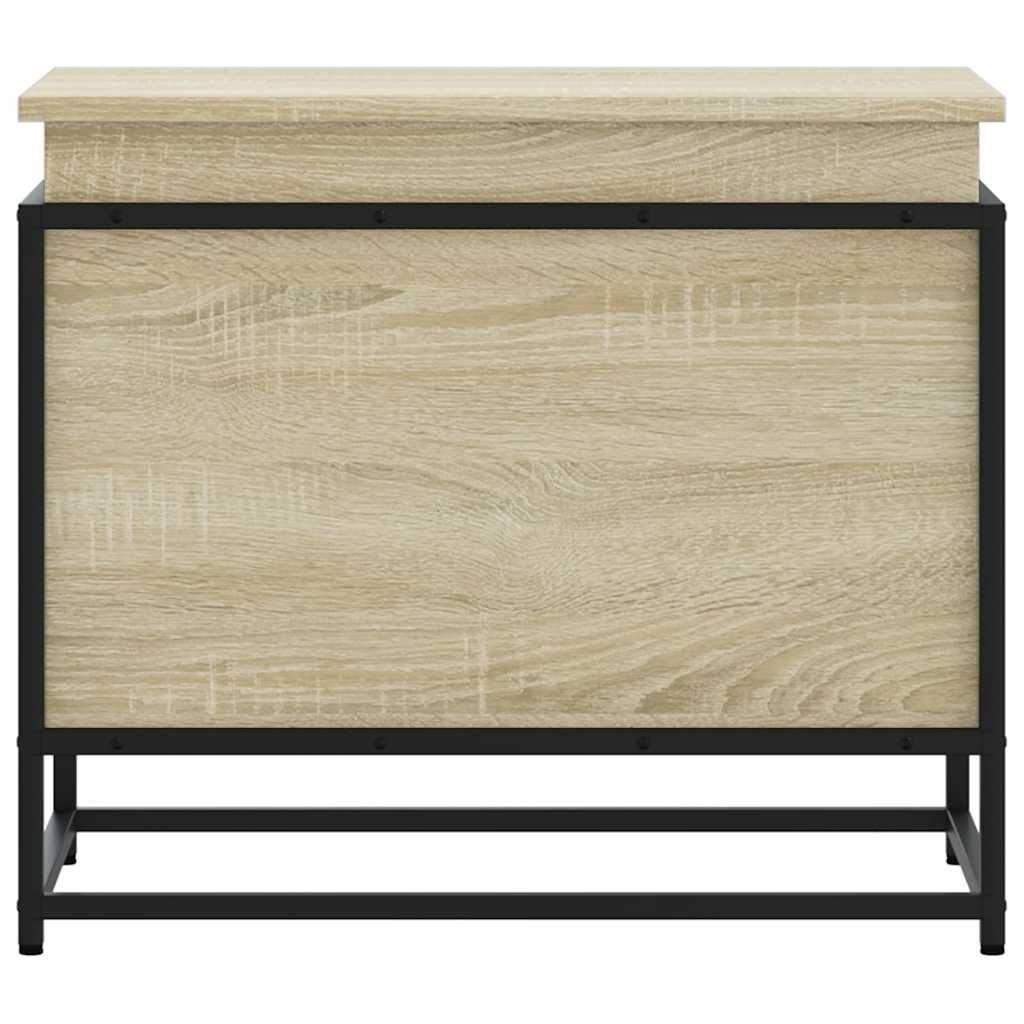 vidaXL Opbergbox met deksel 60x40x51,5 cm bewerkt hout sonoma eiken