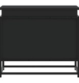 vidaXL Opbergbox met deksel 60x40x51,5 cm bewerkt hout zwart