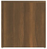 vidaXL Bijzettafel 59x36x38 cm bewerkt hout bruin eikenkleur