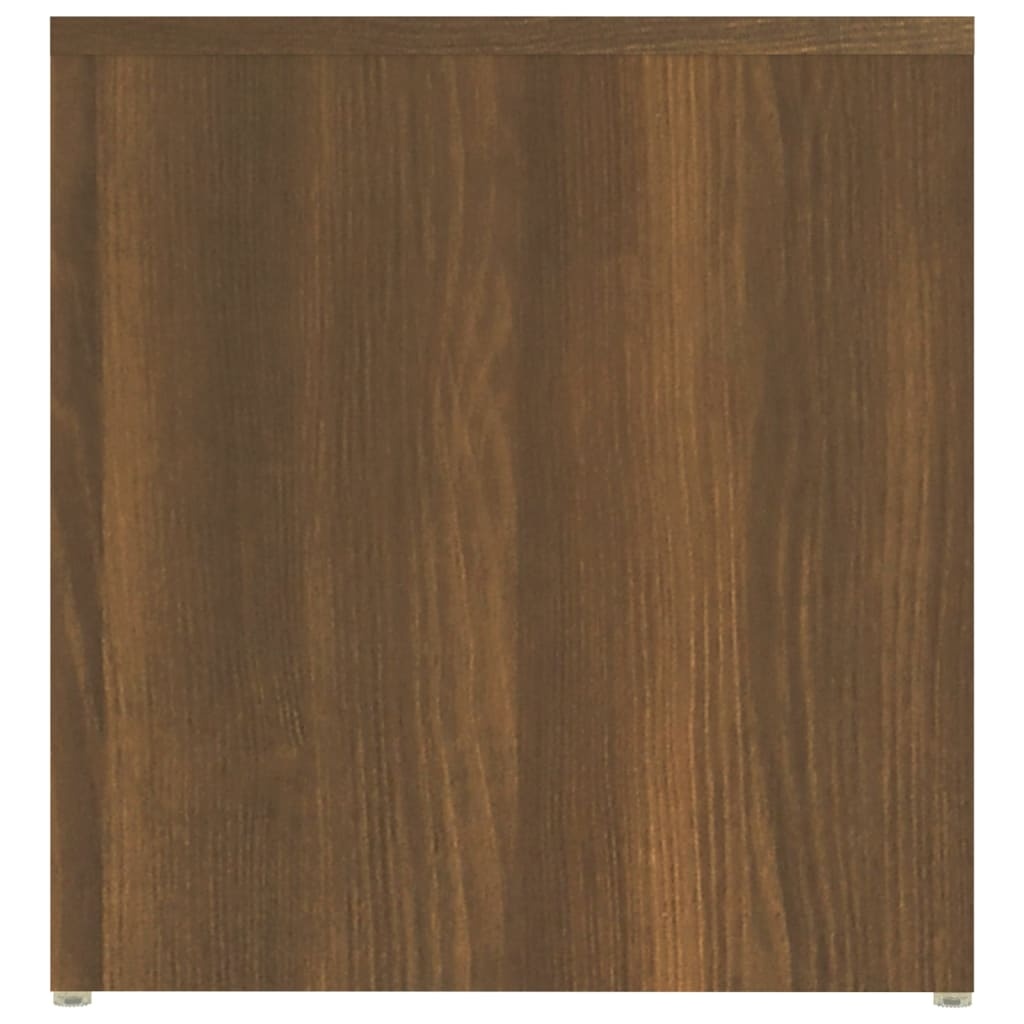 vidaXL Bijzettafel 59x36x38 cm bewerkt hout bruin eikenkleur