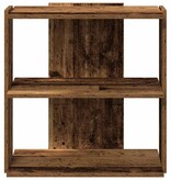 vidaXL Boekenkast 3-laags 60x30x60 cm bewerkt hout oud houtkleur