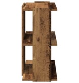vidaXL Boekenkast 3-laags 60x30x60 cm bewerkt hout oud houtkleur