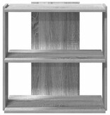vidaXL Boekenkast 3-laags 60x30x60 cm bewerkt hout grijs sonoma eiken