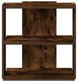 vidaXL Boekenkast 3-laags 60x30x60 cm bewerkt hout gerookt eikenkleur