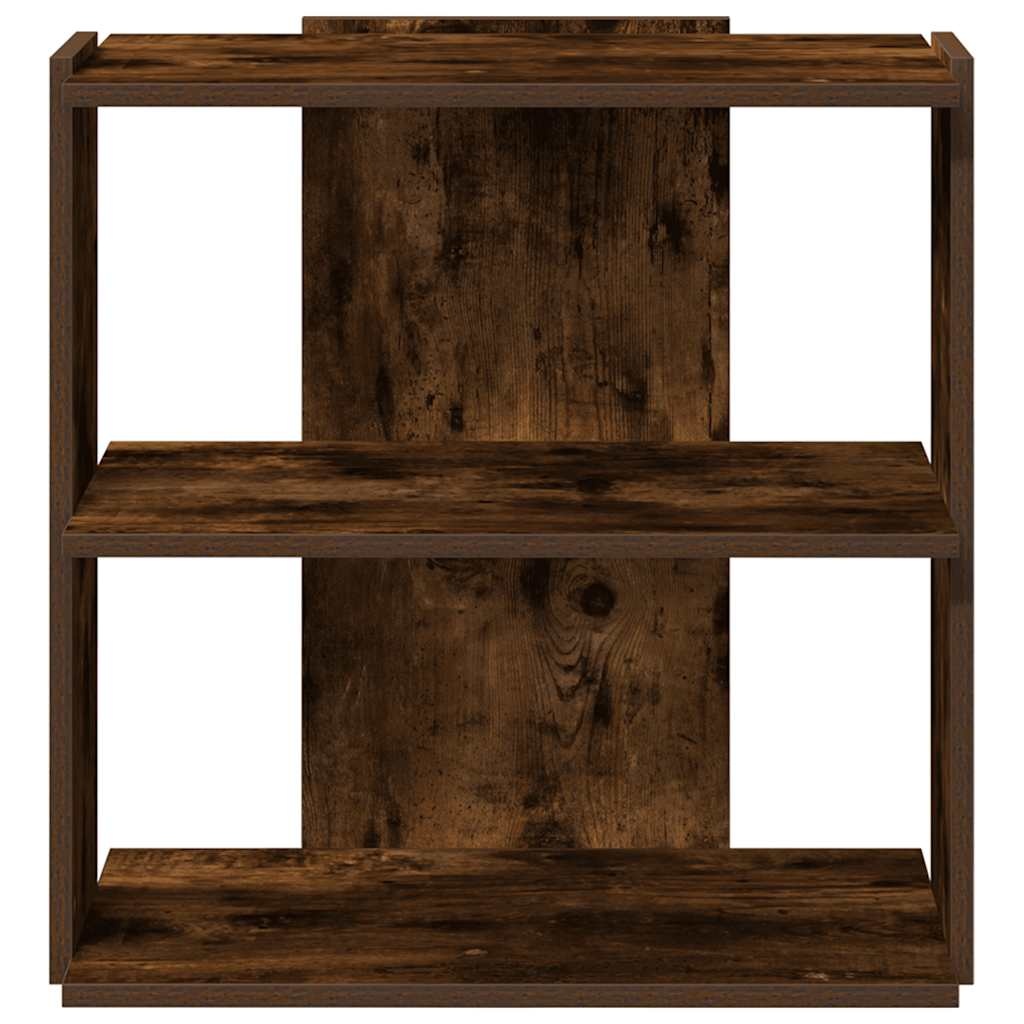 vidaXL Boekenkast 3-laags 60x30x60 cm bewerkt hout gerookt eikenkleur