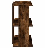 vidaXL Boekenkast 3-laags 60x30x60 cm bewerkt hout gerookt eikenkleur