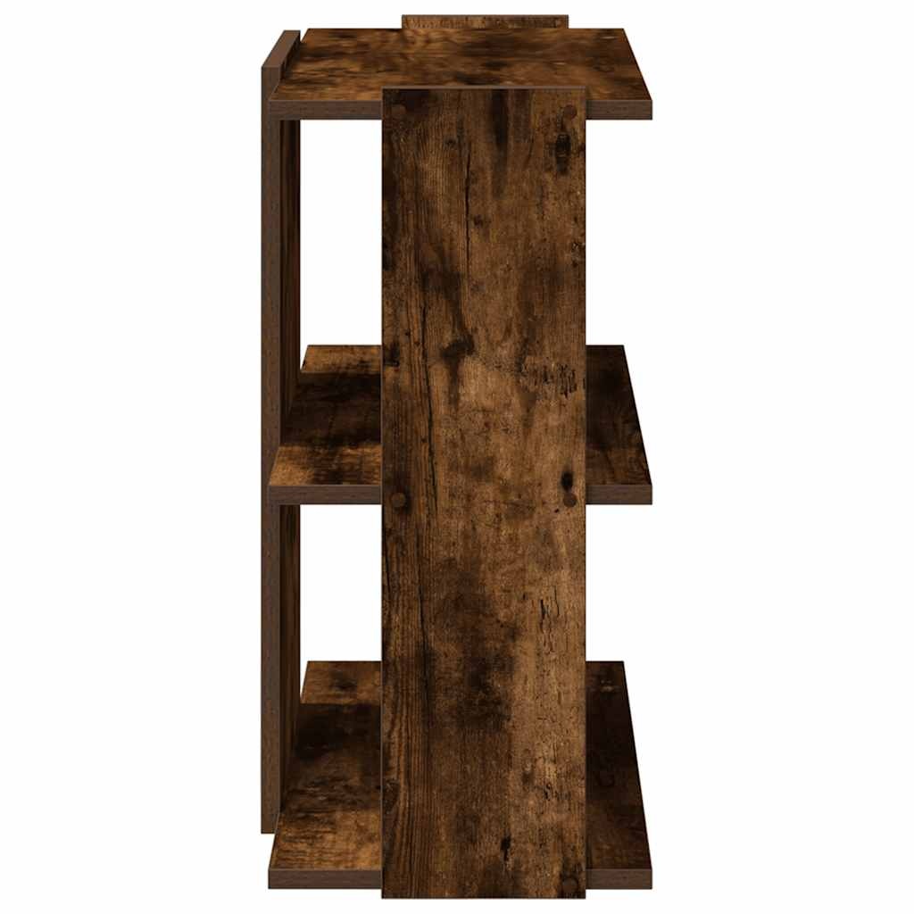 vidaXL Boekenkast 3-laags 60x30x60 cm bewerkt hout gerookt eikenkleur