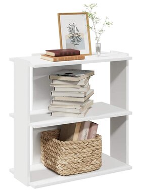 VidaXL Boekenkast 3-laags 60x30x60 cm bewerkt hout wit