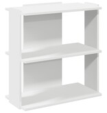 vidaXL Boekenkast 3-laags 60x30x60 cm bewerkt hout wit