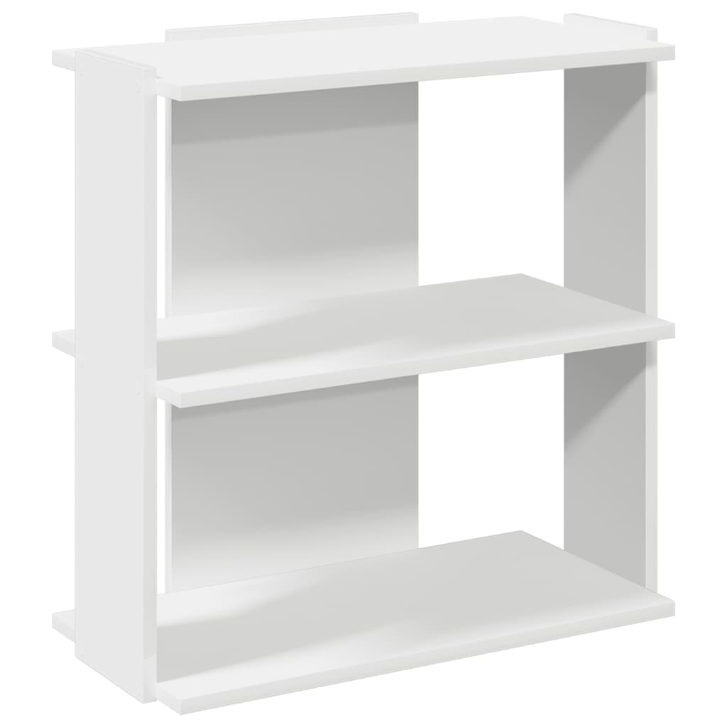 vidaXL Boekenkast 3-laags 60x30x60 cm bewerkt hout wit