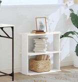 vidaXL Boekenkast 3-laags 60x30x60 cm bewerkt hout wit