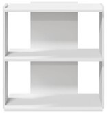 vidaXL Boekenkast 3-laags 60x30x60 cm bewerkt hout wit
