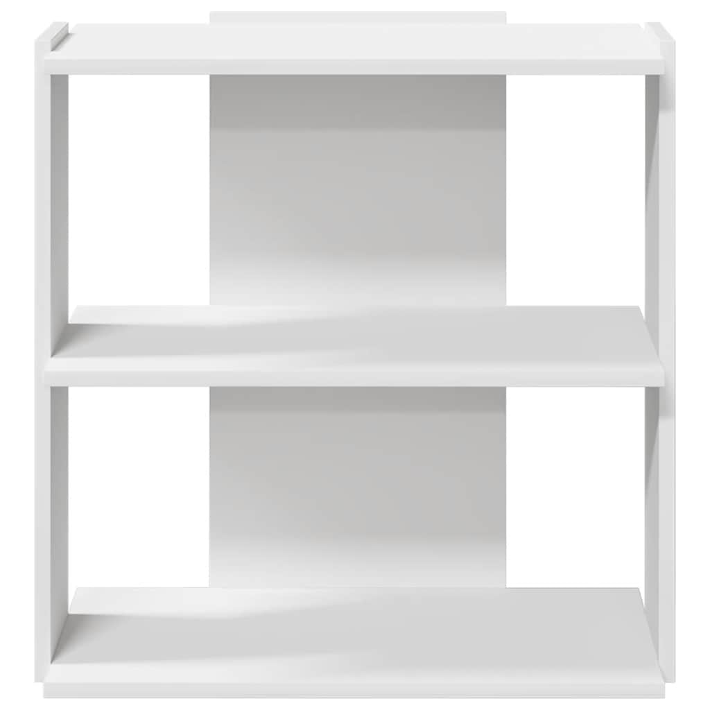 vidaXL Boekenkast 3-laags 60x30x60 cm bewerkt hout wit