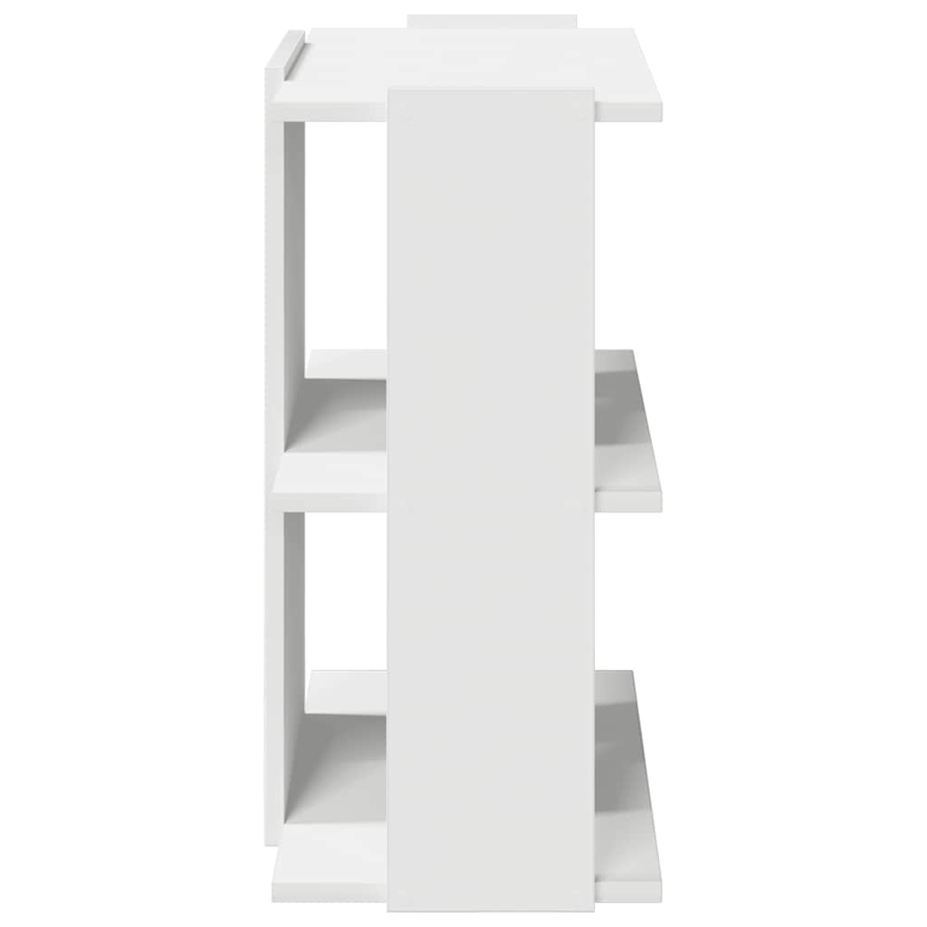 vidaXL Boekenkast 3-laags 60x30x60 cm bewerkt hout wit