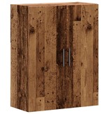 vidaXL Wandkast 69,5x34x90 cm oud houtkleurig