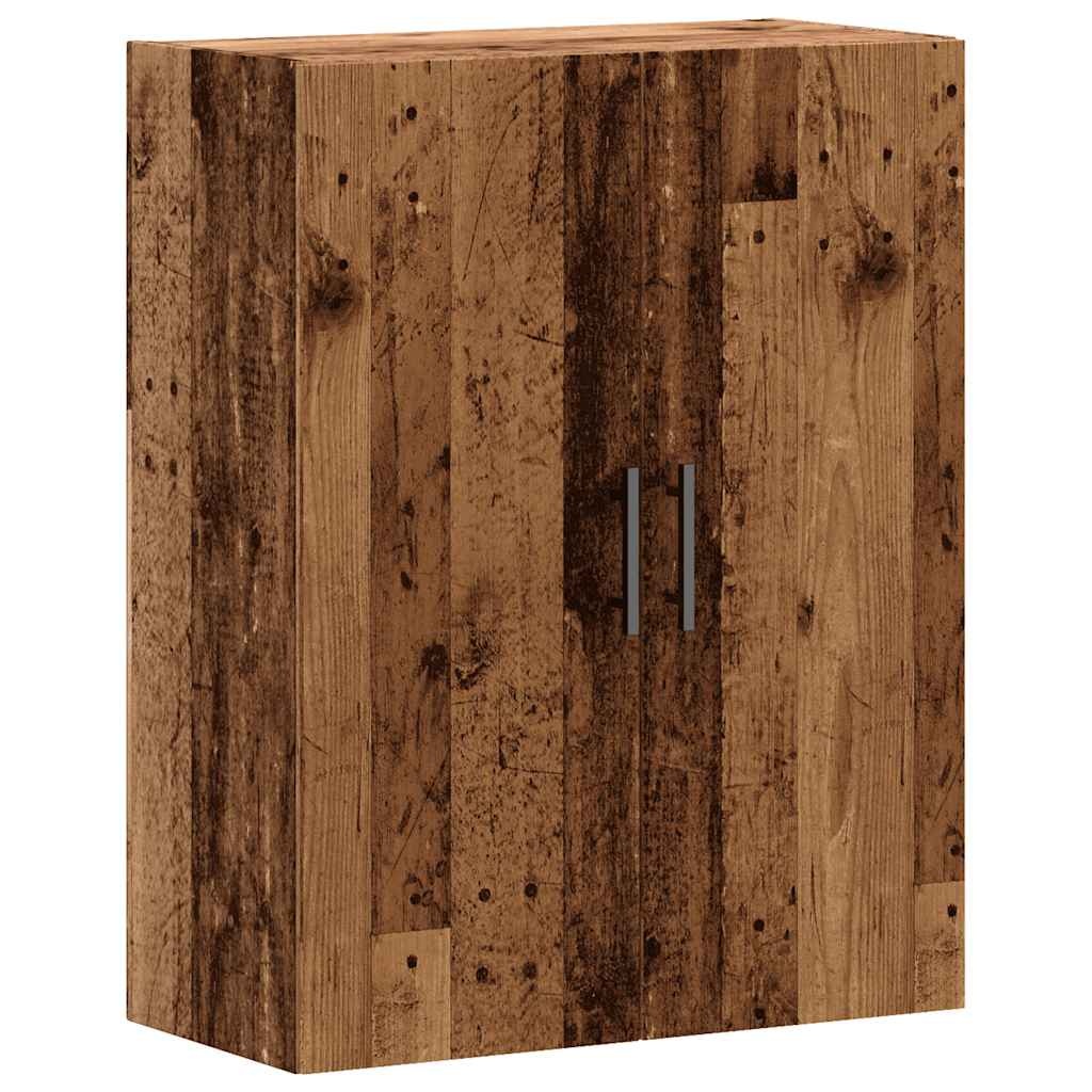 vidaXL Wandkast 69,5x34x90 cm oud houtkleurig