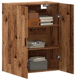 vidaXL Wandkast 69,5x34x90 cm oud houtkleurig