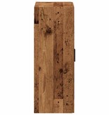 vidaXL Wandkast 69,5x34x90 cm oud houtkleurig