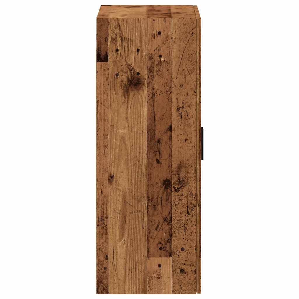 vidaXL Wandkast 69,5x34x90 cm oud houtkleurig
