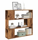 vidaXL Boekenkast/kamerscherm 100x24x94 cm oud houtkleurig