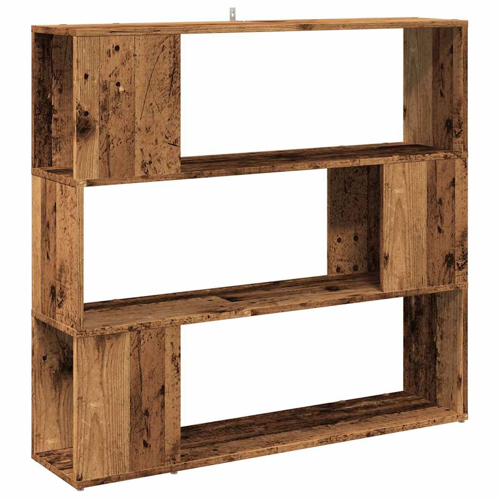 vidaXL Boekenkast/kamerscherm 100x24x94 cm oud houtkleurig