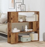 vidaXL Boekenkast/kamerscherm 100x24x94 cm oud houtkleurig