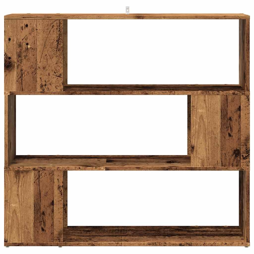 vidaXL Boekenkast/kamerscherm 100x24x94 cm oud houtkleurig