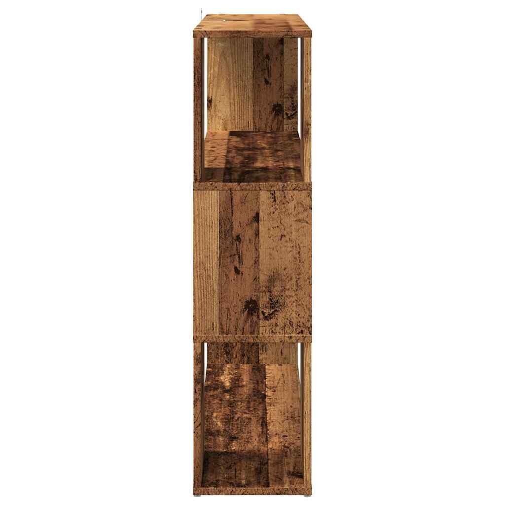 vidaXL Boekenkast/kamerscherm 100x24x94 cm oud houtkleurig