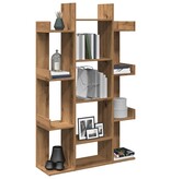 vidaXL Boekenkast 86x25,5x140 cm bewerkt hout artisanaal eikenkleur