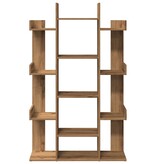 vidaXL Boekenkast 86x25,5x140 cm bewerkt hout artisanaal eikenkleur