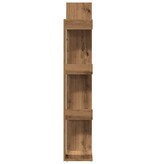 vidaXL Boekenkast 86x25,5x140 cm bewerkt hout artisanaal eikenkleur
