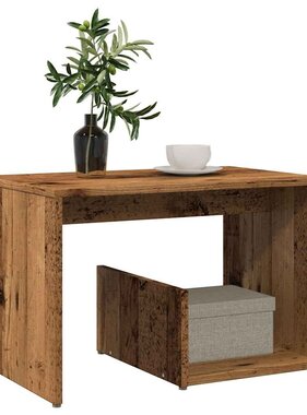 VidaXL Bijzettafel 59x36x38 cm bewerkt hout oud houtkleurig