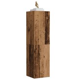 vidaXL Tv-meubel 30,5x30x110 cm bewerkt hout oud houtkleurig