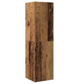 vidaXL Tv-meubel 30,5x30x110 cm bewerkt hout oud houtkleurig