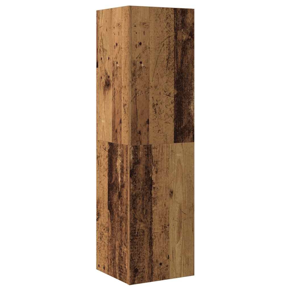 vidaXL Tv-meubel 30,5x30x110 cm bewerkt hout oud houtkleurig
