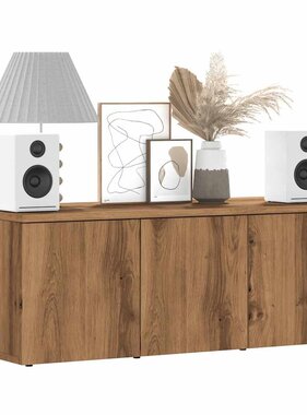VidaXL Tv-meubel 80x34x30 cm bewerkt hout artisanaal eikenkleur