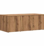 vidaXL Tv-meubel 80x34x30 cm bewerkt hout artisanaal eikenkleur