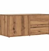vidaXL Tv-meubel 80x34x35,5 cm bewerkt hout artisanaal eikenkleur