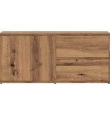 vidaXL Tv-meubel 80x34x35,5 cm bewerkt hout artisanaal eikenkleur