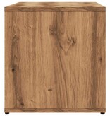 vidaXL Tv-meubel 80x34x35,5 cm bewerkt hout artisanaal eikenkleur