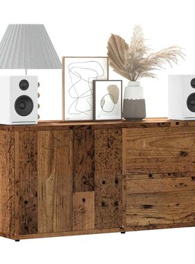 VidaXL Tv-meubel 80x34x35,5 cm bewerkt hout oud houtkleurig